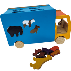 Caminhão com Animais - Brinquedo educativo - Criarmente | Loja de Brinquedos Educativos®