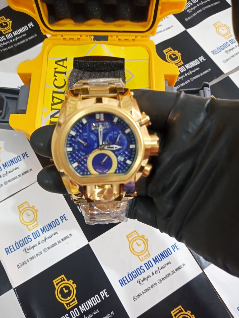 Comprar Relógio Masculino Invicta Zeus Magnum Linha Gold One