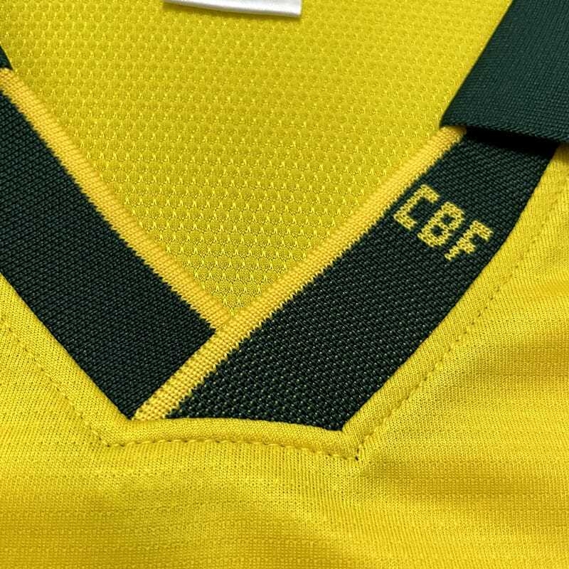 Camisa Brasil Home Retrô Copa do Mundo 1994 - Amarela