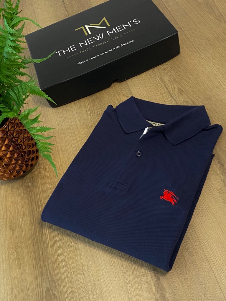 Polo burberry azul marinho hotsell