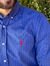 Social Ralph Lauren Xadrez Azul Marinho Small Pony Vermelho na internet