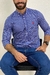 Camisa Social Ralph Lauren Xadrez Azul Pony Vermelho