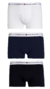 Cueca Tommy Hilfiger Boxer Kit com 3 Peças Masculino | Preto, Branco e Marinho