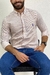 Camisa Social Ralph Lauren Micro Xadrez Branco Pony Marinho