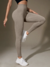 Legging Seamless Ribbed Basic "Must Have" Mocha Latte en internet