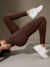 Legging Seamless Ribbed Basic "Must Have" Chocolat