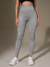 Legging Seamless Ribbed Basic "Must Have" Off Grey - angabrazil