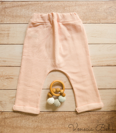 Conjunto liso rosa puntillas y crochet - tienda online