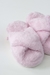 Pantuflon Peluche Cruzado Rosa