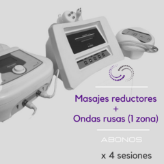 Masajes Reductores + 1 Zona Ondas Rusas - 4 Sesiones - comprar online