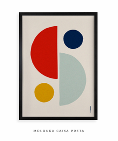 Quadro Decorativo Geometria colorida - comprar online