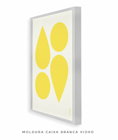 Quadro Decorativo Formas Amarelo na internet