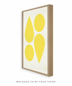 Imagem do Quadro Decorativo Formas Amarelo