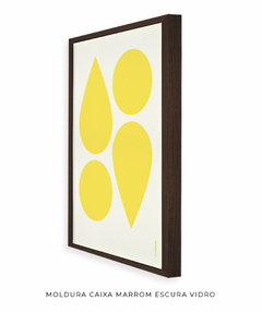 Quadro Decorativo Formas Amarelo - loja online