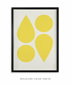 Imagem do Quadro Decorativo Formas Amarelo