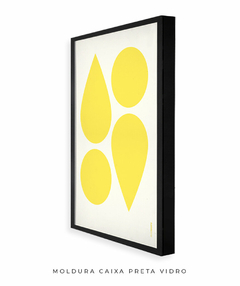 Imagem do Quadro Decorativo Formas Amarelo