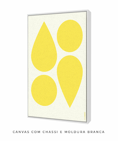 Quadro Decorativo Formas Amarelo na internet