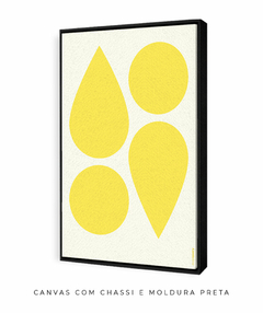 Quadro Decorativo Formas Amarelo - Posterity