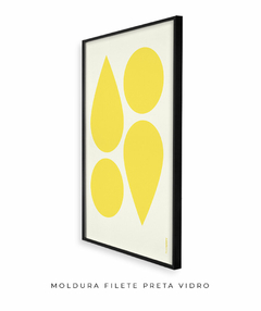 Quadro Decorativo Formas Amarelo na internet