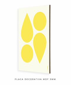 Quadro Decorativo Formas Amarelo - comprar online