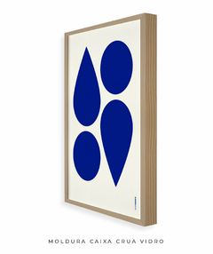 Quadro Decorativo Formas Azul - loja online