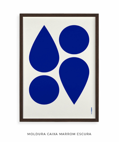 Quadro Decorativo Formas Azul - loja online