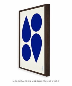 Quadro Decorativo Formas Azul