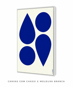 Quadro Decorativo Formas Azul - comprar online