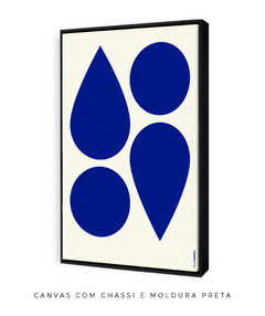 Quadro Decorativo Formas Azul - loja online