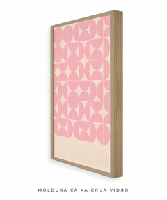 Quadro Decorativo Azulejo rosa