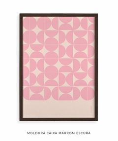 Quadro Decorativo Azulejo rosa