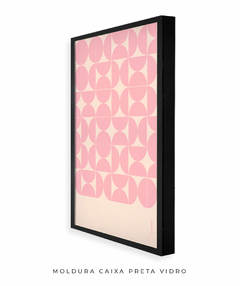 Quadro Decorativo Azulejo rosa na internet