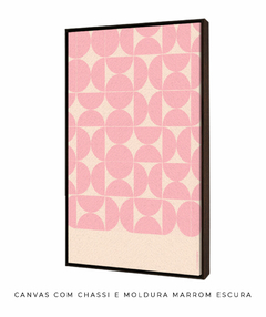 Quadro Decorativo Azulejo rosa - loja online