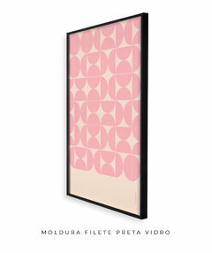 Quadro Decorativo Azulejo rosa - loja online