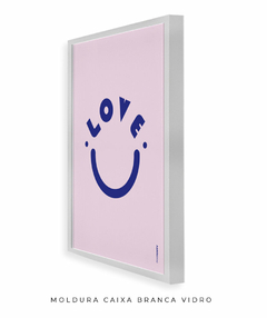 Quadro Decorativo Love smile na internet