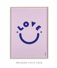 Quadro Decorativo Love smile na internet