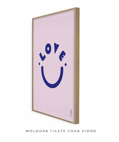 Quadro Decorativo Love smile na internet