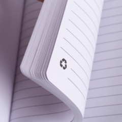 Caderno em couro reciclado na internet