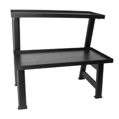 Mesa Multi-uso Oblonga c/2 Prateleiras Preto Fosco - Up Lift