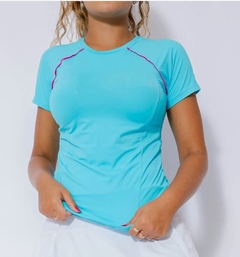 Camiseta Curta Dry Performance Sky Blue c/ Vivo M Kallango