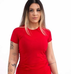 Camiseta Curta Dry Performance Chic Red M Kallango