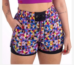 Short Beach Preto/Estampado M Kallango