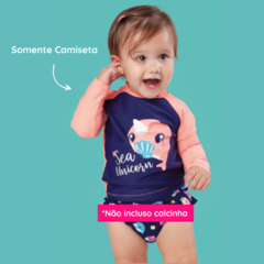 Camiseta praia com proteção solar Baby Narval