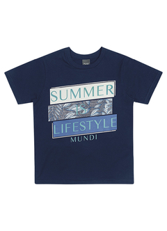 Conjunto infantil menino com estampa de folhas Mundi (Summer is lifestyle) 34951 na internet