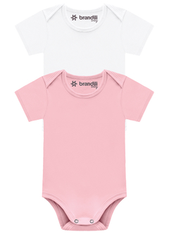 Kit de bodies básicos bebê unissex de algodão Brandili Baby 80131 - Mundo Curumim | Moda Infantil