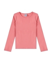 Blusa tradicional - manga longa - gola redonda - rosa - comprar online