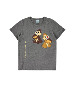 Camiseta infantil unissex "together is better Tico e Teco DIsney® " - cinza escuro - comprar online