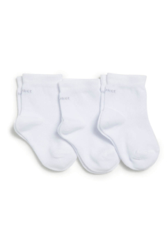 Kit com 3 meias soquete básicas branca Bebê