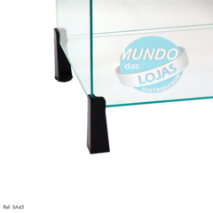 Balcão Vitrine de Atendimento em Vidro Modulado 4,0m x 1,0m x 0,3m - comprar online