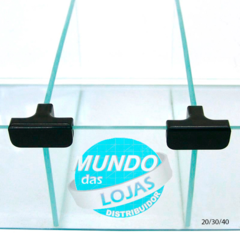 60x40cm- Baleiro de vidro modulado Temperado - MUNDO DAS LOJAS